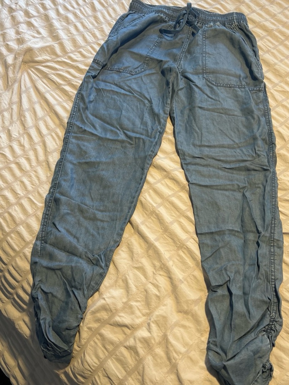 Thread Supply Light Blue Drawstring Jogger Pants